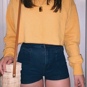 BDG Dark Wash Denim Shorts